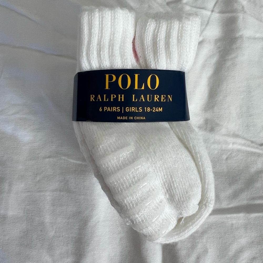 [BUNDLE ME] Polo by Ralph Lauren Classic White Socks for Girls
